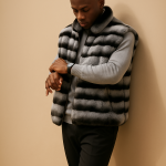 Men's Rex Rabbit Fur Vest – Handcrafted Premium Saga-Certified Furss