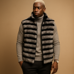 Men's Rex Rabbit Fur Vest – Handcrafted Premium Saga-Certified Furss