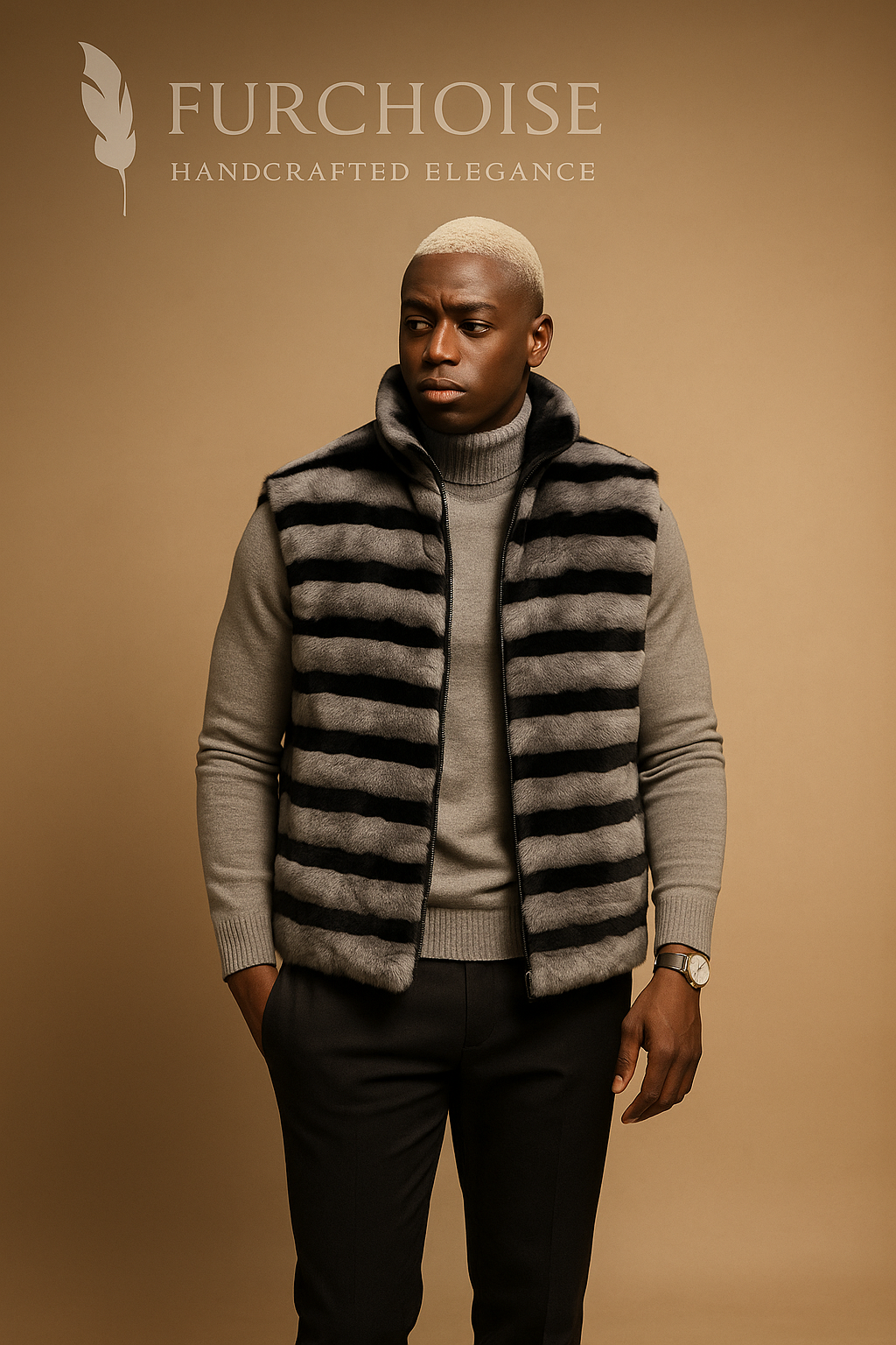 Men's Rex Rabbit Fur Vest – Handcrafted Premium Saga-Certified Furss Men's Rex Rabbit Fur Vest – Handcrafted Premium Saga-Certified Furss