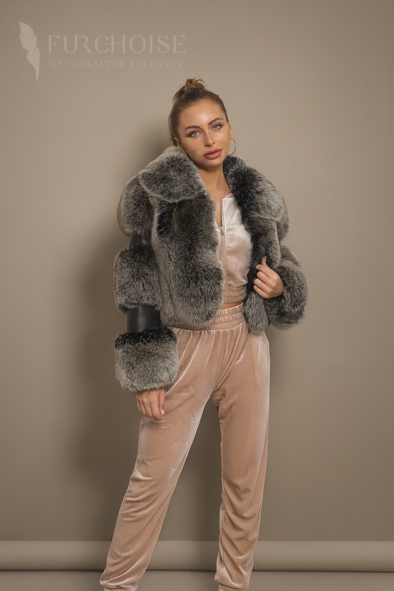 Women's Black Fox Fur Vest with Cashmere | Custom Made 12 Short Fox Fur Jacket Women, Luxury Leather Fur Coat, Genuine Fox Fur Cropped, Fluffy Turn-down Collar Jacket, Soft Leather Fox Fur Bomber, Womens Real Fox Fur Coat Short, High Quality Fur & Leather Jacket, Fox Fur Voluminous Sleeves, Golden Fox Fur Jacket Cropped, Natural Fox Fur Jacket, Designer Fox Fur Short Coat, Leather Trim Fur Jacket, Classical Style Fox Fur Jacket Price, Buy Real Fox Fur Short Coat Online, Custom Fit Fox Fur Leather Jacket, Warm Short Fox Fur Coat, Authentic Womens Leather Fur Jacket, Gold and Black Fox Fur Jacket, Fluffy Fox Fur Jacket Turn Down Collar, Fox Fur Bomber Style, Cropped Fur Outerwear, Genuine Leather Cuffs, Voluminous Fox Fur, Luxury Womens Jackets, Winter Fur Fashion, Fur Coat Sizing Guide, Real Leather Fox Fur Mix, Fox Fur Jacket USA, High-End Fur Short Coat, Red Fox Leather Jacket Short, Fox Fur Jacket with Leather Cuff, Bombastic Fur Bomber Women