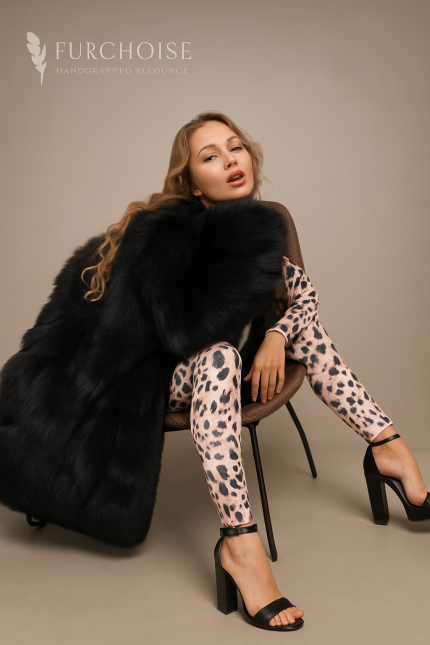 women’s black fox fur coat, black fox fur coat, real fox fur coat women, luxury fox fur coat, saga fox fur coat, handcrafted fox fur coat, custom fox fur coat, black fur jacket women, premium fox fur outerwear, women’s fox fur coat, long fox fur coat, elegant fox fur coat, bespoke fox fur coat, winter fox fur jacket, black luxury fur coat