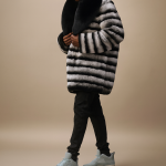 men's chinchilla fur coat, chinchilla fur coat for men, men's real fur coat, men's chinchilla rex rabbit coat, fur coat with fox collar, men's chinchilla jacket, black and white fur coat men, rex rabbit fur coat, men's luxury fur coat, real fur jacket men, fox collar coat men, striped fur coat